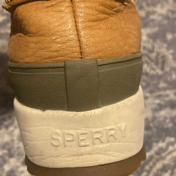 Sperry Maritime Leather Winter Boots Tan Size 7 - Picture 7 of 11